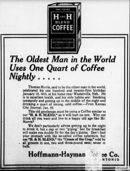 One-pound tin art, headline on Thomas Morris, body pitching H. & H. as “Cream of the Crops”